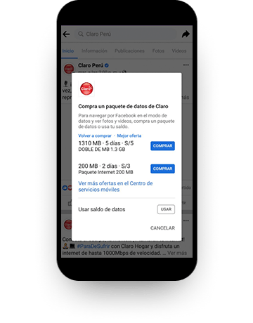 Elige el paquete de datos que prefieras Elige el paquete de datos que prefieras