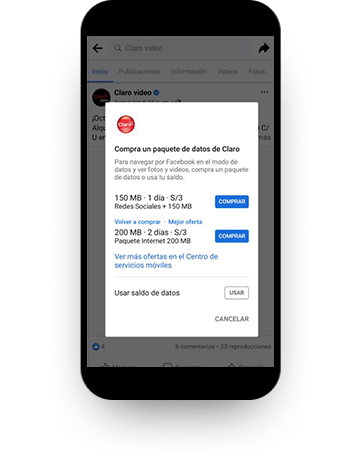 Elige el paquete de datos que prefieras Elige el paquete de datos que prefieras